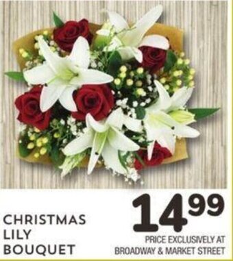 Albertsons Christmas Lily Bouquet offer