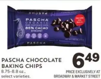 Albertsons Pascha Chocolate Baking Chips 8.75-8.8 oz. offer