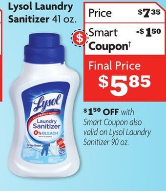 Family Dollar Lysol laundry sanitizer offer