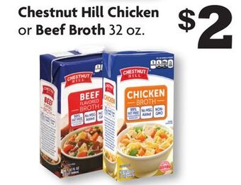 Family Dollar Chestnut hill chicken or beef broth offer