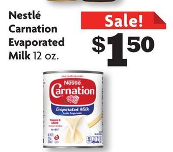 Family Dollar Nestlé carnation evaporated milk offer