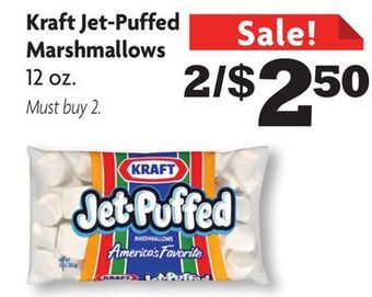 Family Dollar Kraft jet-puffed marshmallows offer