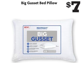 Family Dollar Big gusset bed pillow offer