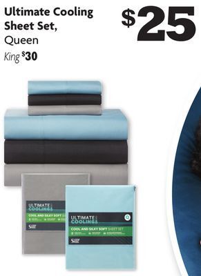 Family Dollar Ultimate cooling sheet set, queen offer