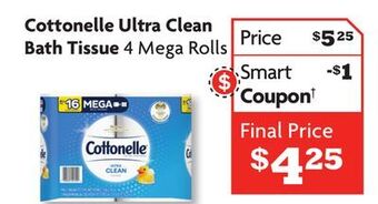 Family Dollar Cottonelle ultra clean bath tissue offer