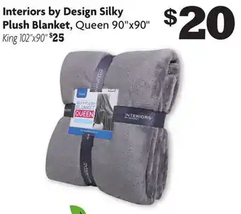 Family Dollar Interiors by design silky plush blanket, queen 90" x90" offer