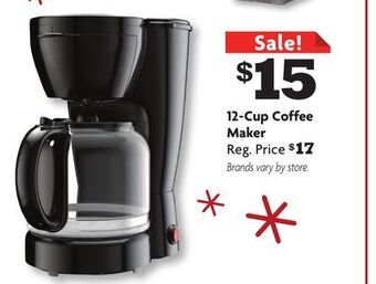 Family Dollar 12-cup coffee maker offer