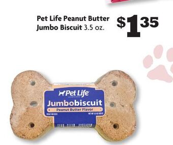 Family Dollar Pet life peanut butter jumbo biscuit offer