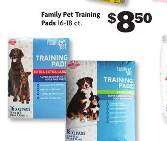 Family Dollar Family pet training pads offer
