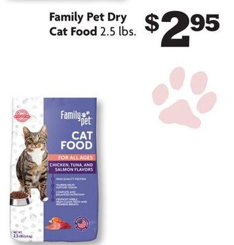 Family Dollar Family pet dry cat food offer