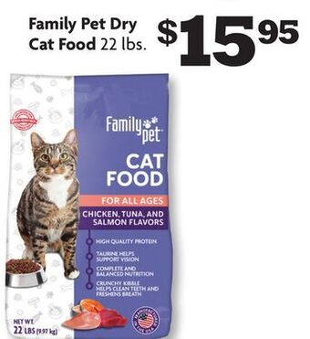 Family Dollar Family pet dry cat food offer
