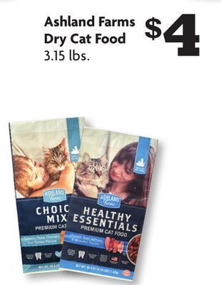 Family Dollar Ashland farms dry cat food offer