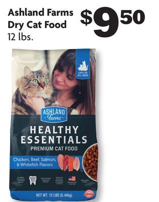Family Dollar Ashland farms dry cat food offer