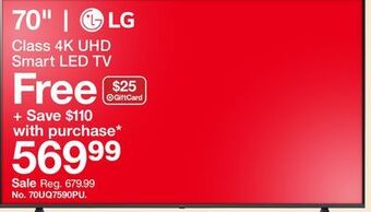 Target Lg 70" class 4k uhd smart led tv offer