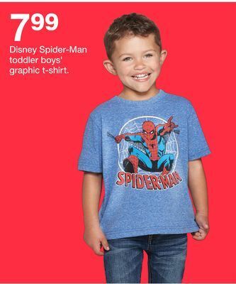 Target Disney spider-man toddler boys' graphic t-shirt offer