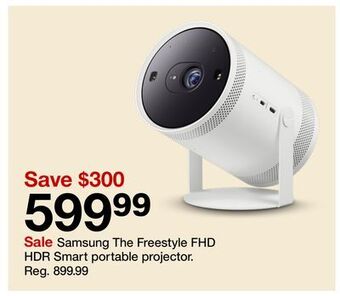 Target Samsung the freestyle fhd hdr smart portable projector offer