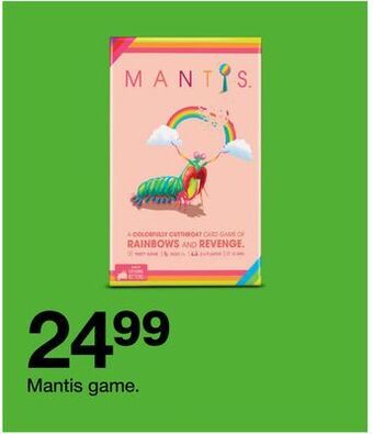 Target Mantis game offer