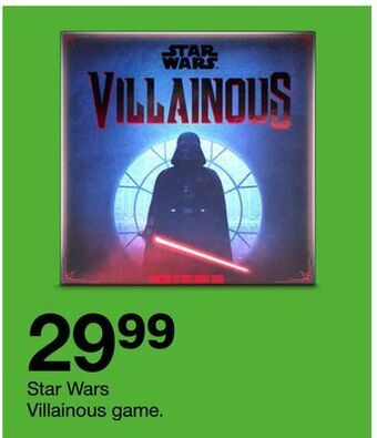 Target Star wars villainous game offer