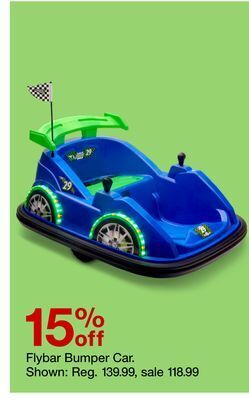 Target Flybar bumper car offer