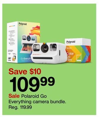 Target Polaroid go everything camera bundle offer
