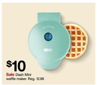 Target Dash mini waffle maker offer