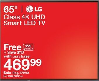 Target Lg 65" class 4k uhd smart led tv offer