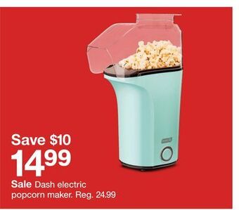 Target Dash electric popcorn maker offer