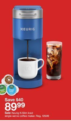 Target Keurig k-slim iced single-serve coffee maker offer