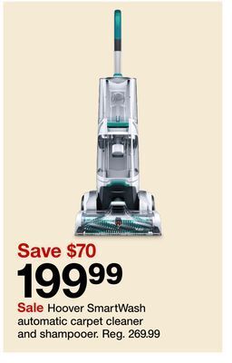 Target Hoover smartwash automatic carpet cleaner and shampooer offer