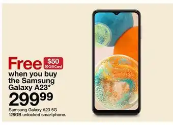 Target Samsung galaxy a23 5g 128gb offer