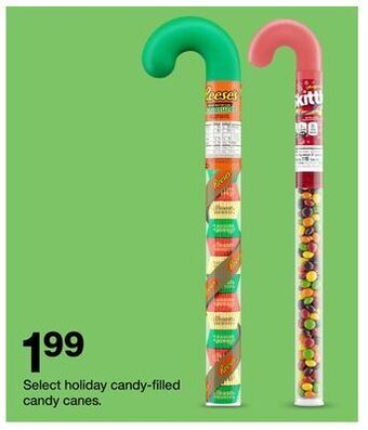 Target Select holiday candy-filled candy canes offer