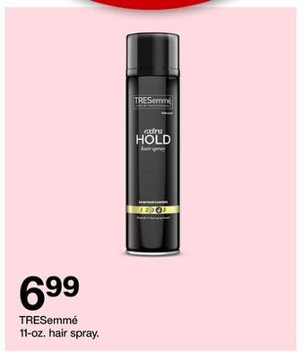 Target Tresemmé 11-oz. hair spray offer