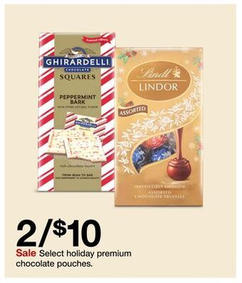 Target Select holiday premium chocolate pouches offer