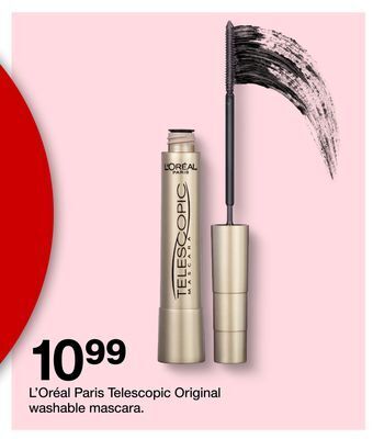 Target L' oréal paris telescopic original washable mascara offer
