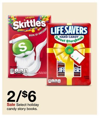 Target Select holiday candy story books offer