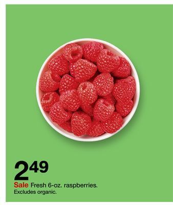 Target Fresh 6-oz. raspberries offer