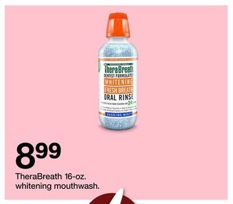 Target Therabreath 16-oz. whitening mouthwash offer