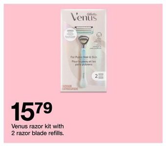 Venus razor kit with 2 razor blade refills