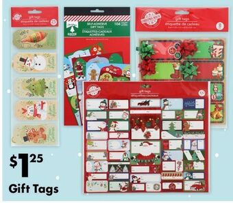 Dollar Tree Gift tags offer
