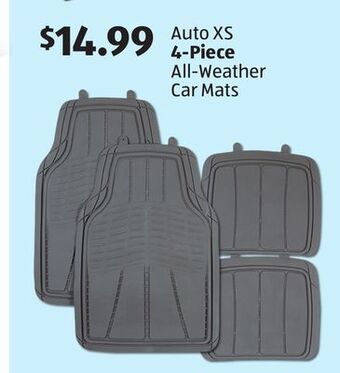 Aldi Auto xs 4-piece all-weather car mats offer
