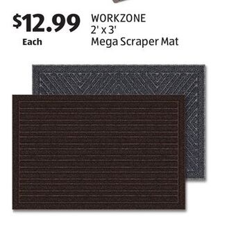 Aldi Workzone 2' x 3' mega scraper mat offer