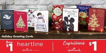 Dollar Tree Holiday greeting cards offer