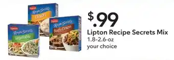 Publix Lipton Recipe Secrets Mix 1.2-2.6 oz. offer