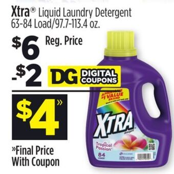 Dollar General Xtra® liquid laundry detergent offer