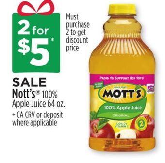 Dollar General Mott's® 100% apple juice offer