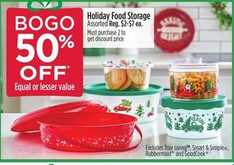 Dollar General Holiday food storage offer