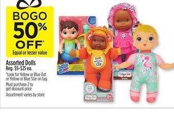 Dollar General Assorted dolls offer