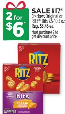 Dollar General Ritz® crackers original or ritz® bits offer