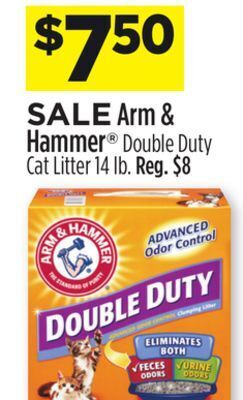 Dollar General Arm & hammer® double duty cat litter offer