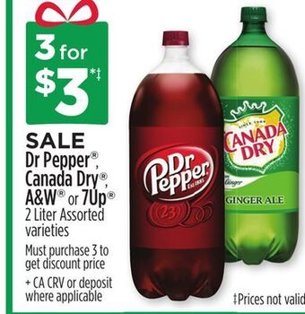 Dollar General Dr pepper®, canada dry®, a & w® or 7up® offer